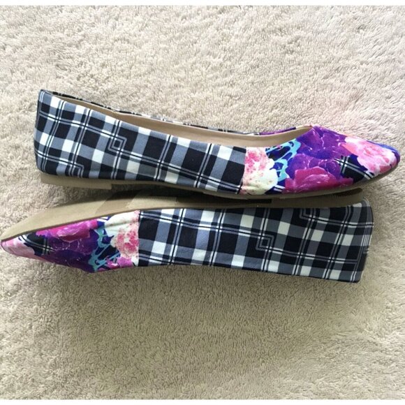 NWOT Mixed No. 6 Danzey Mixed Print Ballet Style Shoe Wm Size 8.5 - Picture 6 of 8